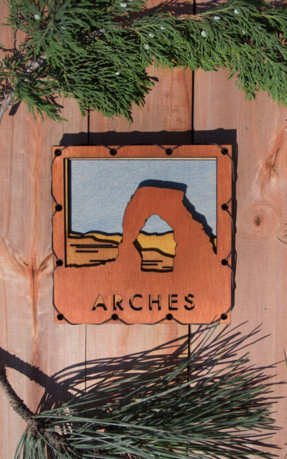 Arches National Park, Delicate Arch Home Decor with four layers of wood