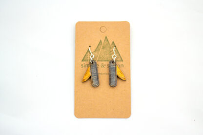 Wooden Pocketknife Earrings