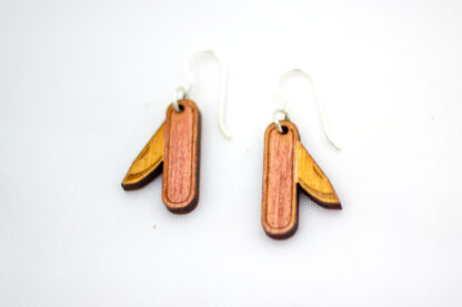 Wooden Pocketknife Earrings