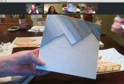 Virtual art and crafts - virtual party - in progress